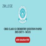CBSE Class 12 Chemistry Question Paper 2025 Set 1 56 5 1 with Solution Pdf